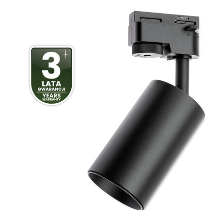 1-Phasen Strahler GU10, Schieneinstrahler Schwarz SAGI LUMILED