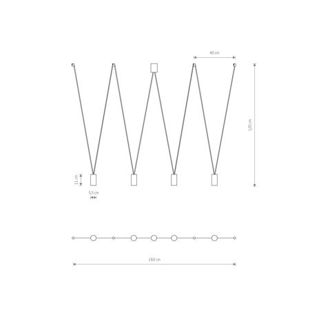 MORE EYE IV 7822 Nowodvorski Schwarz 4xGU10 Hängelampe Loft