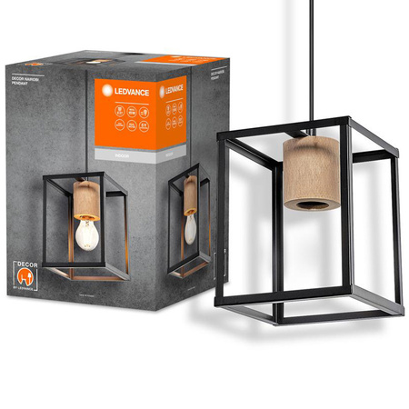 E27 Hängende Decke Lampe Schwarz Dekorative Dekoration Ledvance