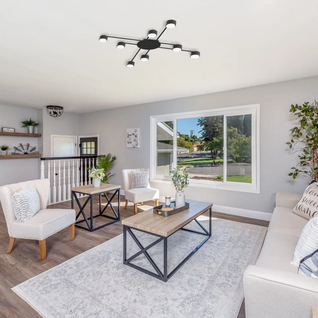 Kronleuchter Deckenleuchte 8x GX53 LED Schwarz Modern Videx