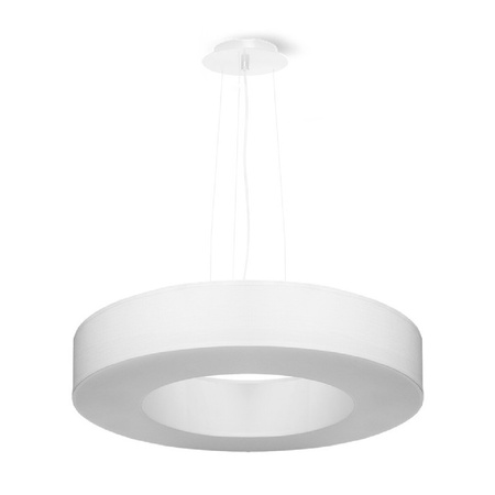 SATURNO SLIM LED-Hängeleuchte 5xE27 Kronleuchter 50cm Weiß SOLLUX