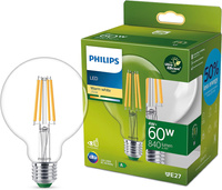 Globe E27 G95 LED Lampen 4W = 60W 840lm 2700K Warm Filament PHILIPS Ultra Efficient