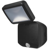 LED Fluter 4W 260lm 4000K IP54 Schwarz mit LEDVANCE SPOTLIGHT Batterie-Bewegungssensor