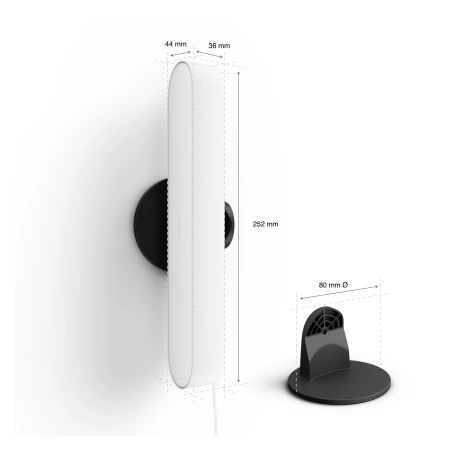 Philips HUE Play Set aus zwei weißen Schreibtischlampen + Netzteil 78202/1E/7