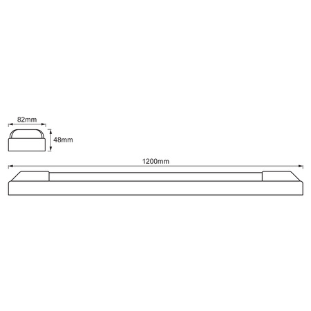 LED Linienlampe 50W 4845lm 3000K warm 120cm POWER BATTEN LEDVANCE