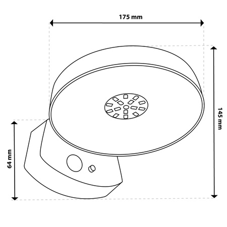 Gartenwandleuchte Elevation LED-Solarleuchte mit Bewegungs- und Dämmerungssensor 4000K IP65
