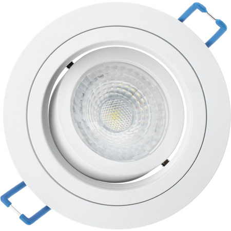 Einbaustrahler GU10, MR16 Einbauspot HALOGEN Runde beweglich Weiß CASSIO LUMILED