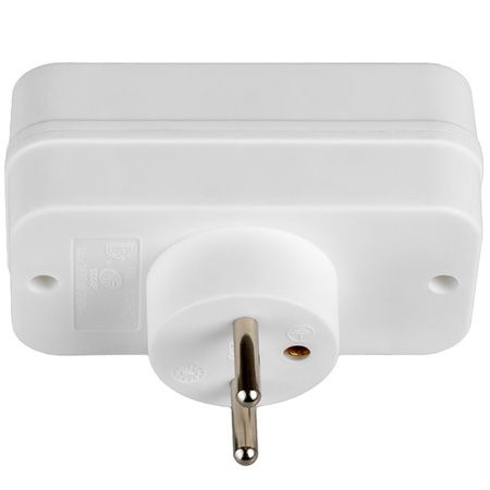 Elektrischer Netzverteiler 2x Euro 2P + 1x 2P+0 Dieb 3 Steckdosen VAYOX