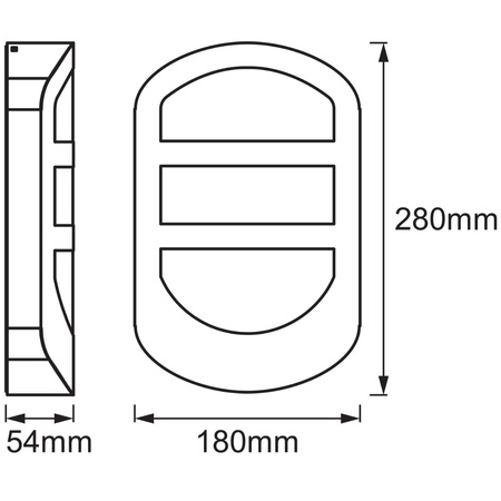 Wandleuchte Fassadenwandleuchte 12W 650lm 3000K Endura STYLE PLATE WALL LEDVANCE