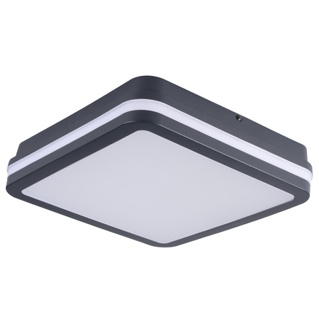 Plafond LED-Deckenleuchte mit Bewegungssensor 30W 2940lm CCT IP65 Graphit BENO KANLUX