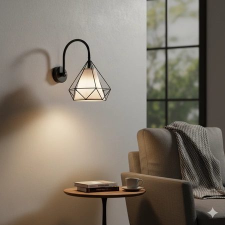 Aufbauleuchte HIRA 1xE27 Wandleuchte Geometrisch Dreidimensionale Leuchte P314567 GOLDLUX (Polux) Metall