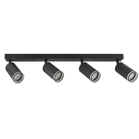 LED PARIS 4 x GU10 Schwarz GOLDLUX (Polux) LED Decken-/Wandleuchte