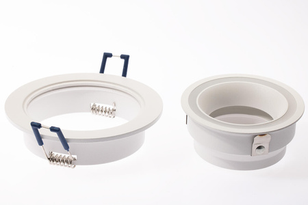 Glas-Einbaustrahler GU10, Einbauspot HALOGEN Runde Fest Weiß TRIBUS LUMILED