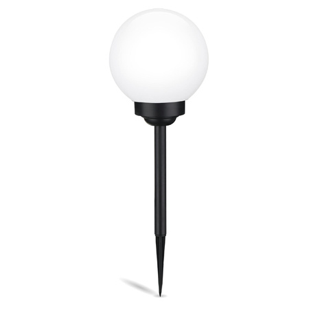 LED ATRIS Solar Gartenlampe angetrieben oberirdisch weißer Ball 20cm RGB LUMILED
