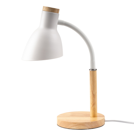 Schreibtischlampe Schule Zeichentisch Dekorativ E27 NIKO Weiß Lumiled