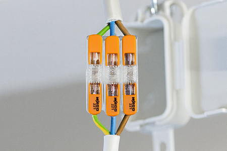 Installationsverbinder Schnellverbinder WAGO 221-2411 für KABEL 2x0,2-4mm