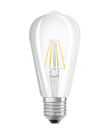 LED Lampen ST64 E27 5.8W = 60W 806lm 2700K Warmweiß FILAMENT DIMMABLE LEDVANCE