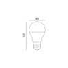 LED-Lampe E27 Ball 11W 1050lm 3000K Warm 240° LED2B Kobi