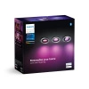 3x LED-Einbauleuchte 4.2W 400lm IP20 Weiß und Farbe Ambiance RGB + TW Aluminium Smart SMART Zigbee Bluetooth Centura Philips HUE