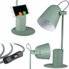 Schulnachttisch-Schreibtischlampe + Organizer Raibo E27 5W Grün KANLUX