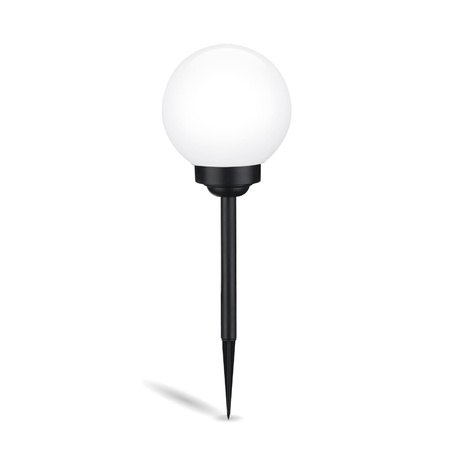 LED ATRIS Solar Gartenlampe angetrieben oberirdisch weiße Kugel 15cm RGB LUMILED