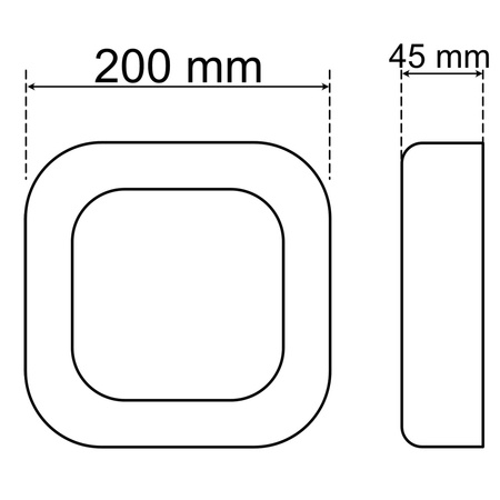 Außenwandleuchte LED 12W 4000K IP54 LUPUS