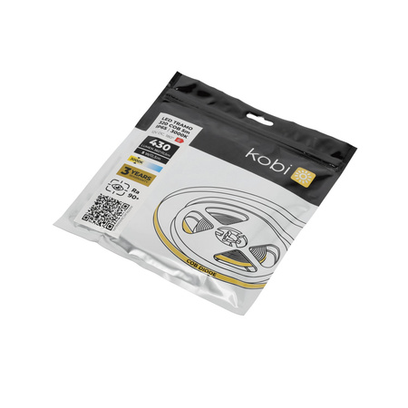 Außen-LED-Streifen 5W 430lm 3000K Warm 1600LED 12V 5m IP65 CRI90 Tramo Premium Kobi