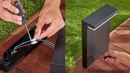 Philips HUE Nyro WACA Außenmastleuchte 13,5 W Schwarz 17455/30/P7