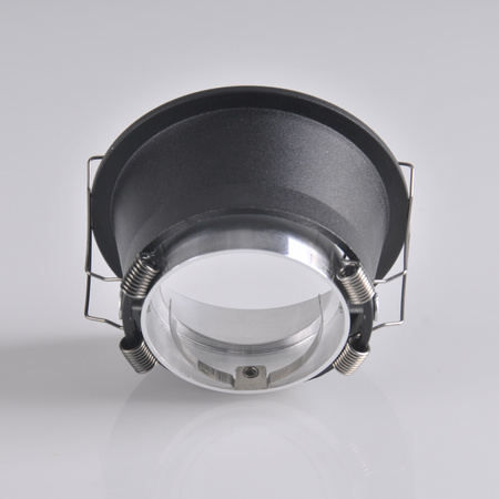 KOLDING Runde bewegliche Einbauleuchte Schwarz und Silber MR16 GOLDLUX (Polux)