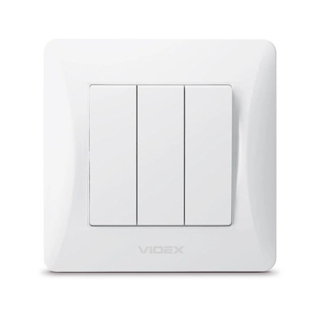 3fach 3fach-Schalter 10A Aufputz weiß BINERA VIDEX