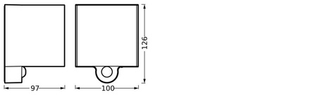 LED-Wandleuchte für den Außenbereich 2.5W 180lm 3000K IP54 Grau mit Bewegungs- und Dämmerungssensor Endura Ledvance