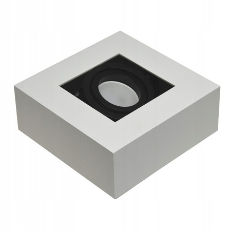 Aufputz-Halogenröhre Reflektor Spot GU10 Quadratisch Beweglich Weiß Schwarz Nemo Masterled