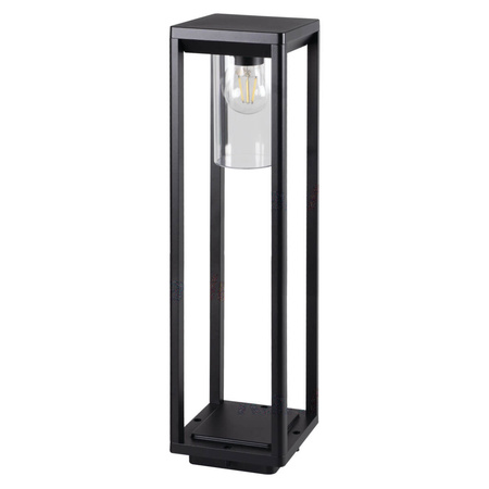 Außengartenlampe VIMO E27 IP44 80cm Mast Schwarz Kanlux