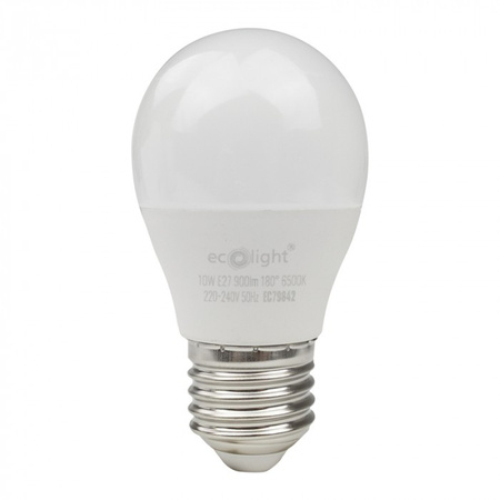 LED-Glühbirne P45 E27 10W 900lm 6500K Cold Ecolight