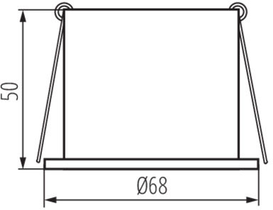 SPAG D MR16 GU10 schwarz-goldene Halogen-Deckenleuchte Kanlux
