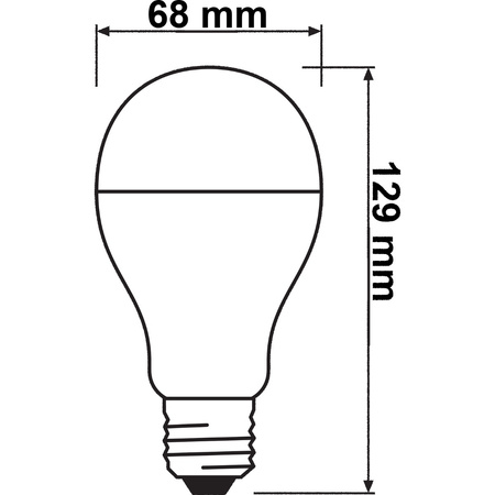 E27 A68 LED Lampen 19W = 150W 2452lm 4000K Neutral 200° OSRAM Star