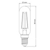 LED-Lampe E14 T25 4.5W = 25W 400lm 2200K Warm Filament Amber TOSHIBA