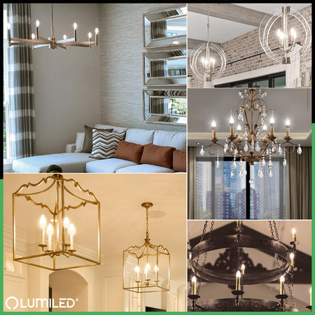 LED-Glühbirne E14 CANDLE 8W = 60W 4000K Neutralweiß Kerze CCD LUMILED