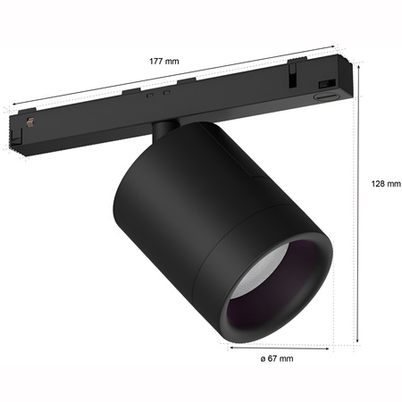 LED Perifo Stromschienenstrahler Schwarz 5.3W CCT RGB Philips HUE Bluetooth