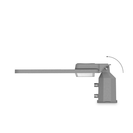 LED-Straßenlampe 50W 5000lm 5000K Neutral 130° Schwarz IP65 Videx