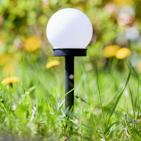 LUMILED LED Solar Gartenlampe ATRIS Driven White Ball 10cm RGB