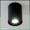 Aufputz HALOGEN Spot Tuba Beweglich AMAT-XL GU10 Rund 125mm SCHWARZ LEUCHTEND