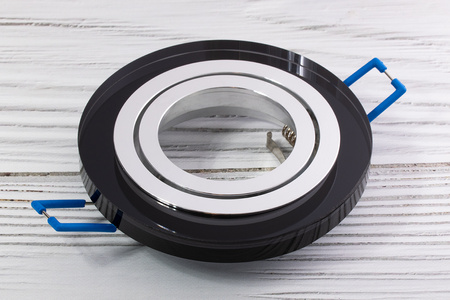 Glas-Einbaustrahler GU10, MR16 Einbauspot HALOGEN Runde beweglich Schwarz ARIAN LUMILED