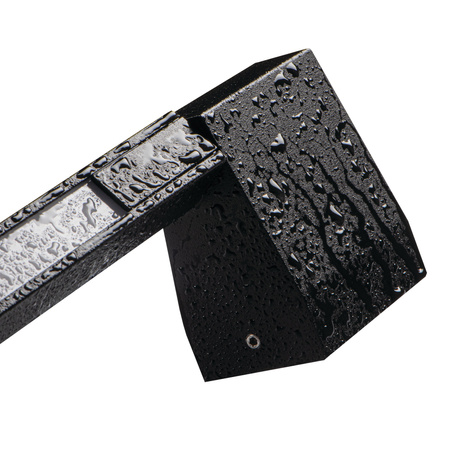 LED 8W 370lm 4000K Neutral IP54 Aufputz Schwarz YALTE Kanlux lineare Außenfassadenlampe 60cm