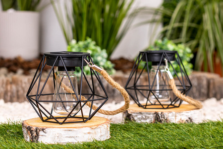 LED Solar Hängelampe Outdoor Gartenlaterne 3000K IP44 Dämmerungssensor