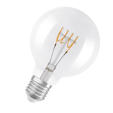 Dekorative LED-Glühbirne G95 Sphere E27 4.8W = 40W 470lm 2700K Warm 320° Filament Dimmbar Vintage 1906 Osram