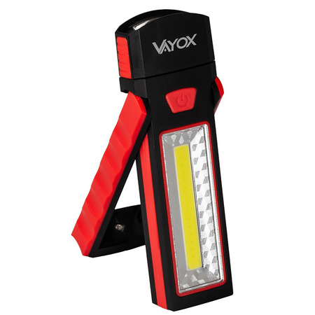 Wiederaufladbare Werkstatt-Taschenlampe Klappbarer Magnet COB + LED VA0101 Vayox