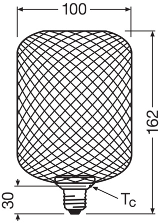 Dekorative LED-Glühbirne E27 3.5W = 28W 300lm 2700K Warm 100° Dekor Osram