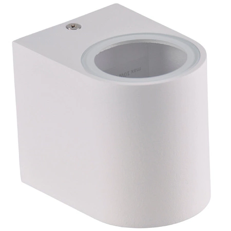 Garten-Wandleuchte mit LED 1x GU10 BOSTON GOLDLUX (Polux) ALUMINIUM Weiß oval