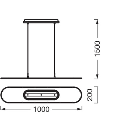 LED Panel 57W 3000lm 4000K Neutral Dimmbar Weiß Büro Linie Ledvance Deckenleuchte